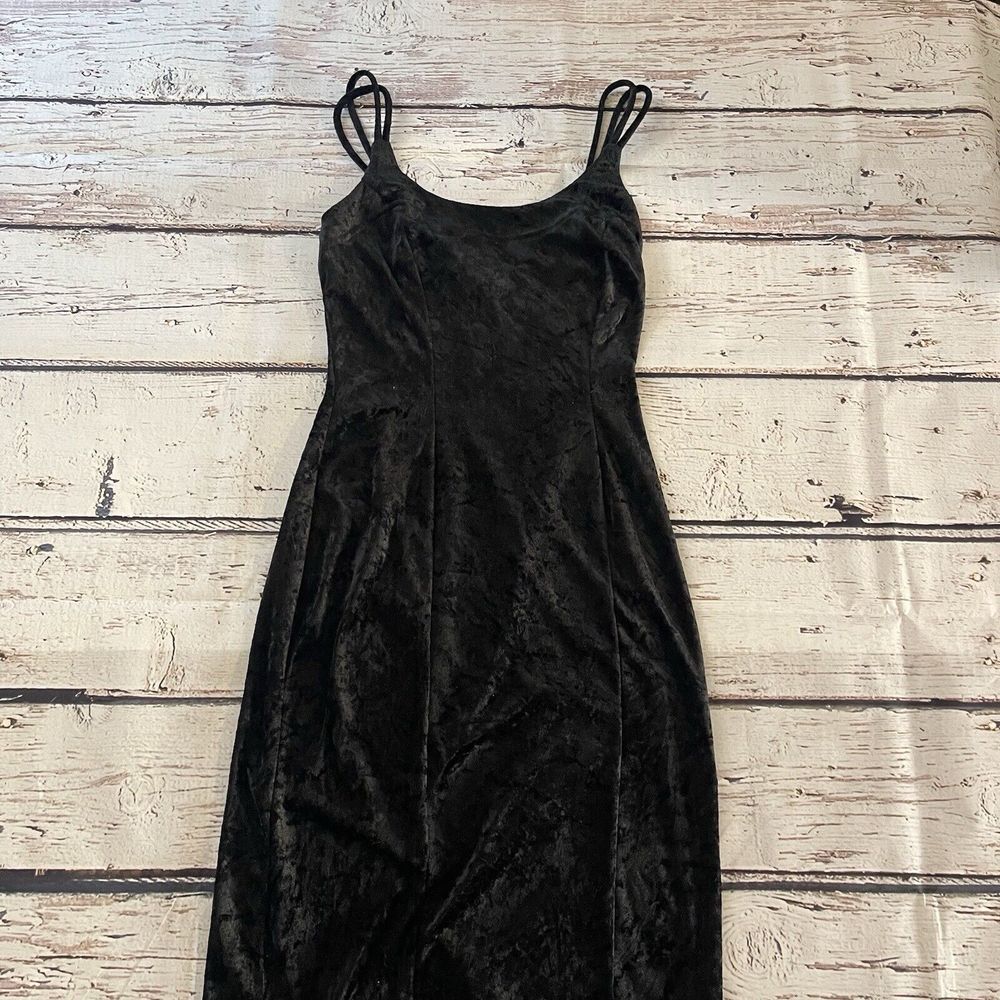 Vintage 90's Rampage Women's Size 5 Maxi Dress Black Made In‎ USA